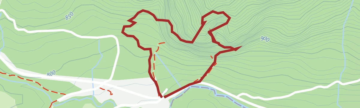 Route map: Geiler Hengst auf der Kampermauer (D/E-E)